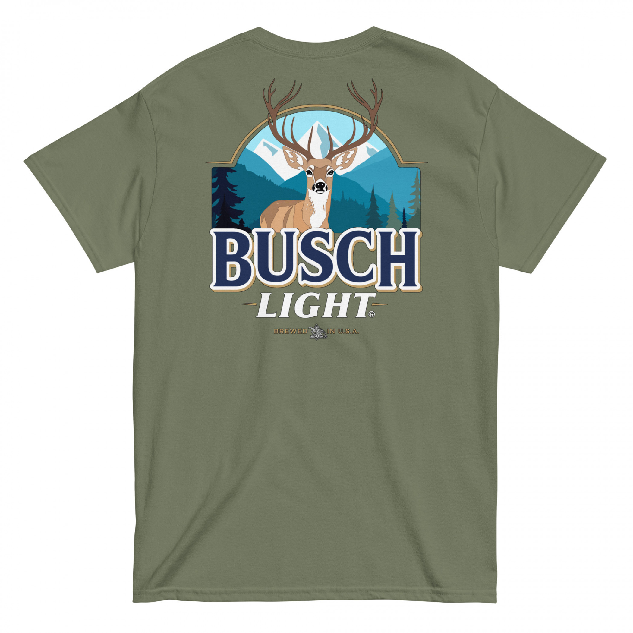 Busch Light Deer Hunting Green T-Shirt